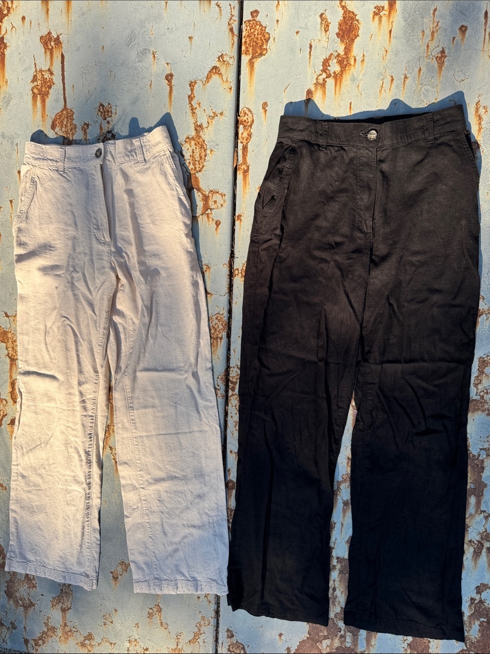 H&M Linen Blend Pants Bundle — Size Small (2 Pairs)